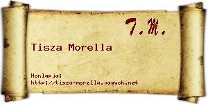 Tisza Morella névjegykártya